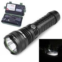 2017 New XML T6 4000LM Super Bright LED Flashlight Torch Lamp Set for Household Outdoor Hiking Camping Light