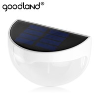 Goodland LED Solar Light Outdoor Lighting 6 LED Solar Lamp Waterproof IP55 High Bright Light Control Garden Light