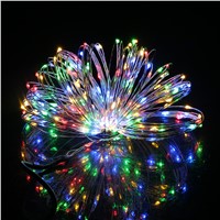 10M/33FT 100LED Silver Wire String Fairy Light DC 12V For Christmas Wedding Party LED Lights Room Decoration Hot Sale