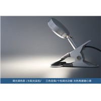 A1 Led clip small desk lamp bedroom bedside reading eye clip lamp adjustable light dormitory USB mini desk lamp