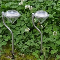 Outdoor LED Solar Powered Garden Path Stake Lanterns  Lamps LED Diamonds Lawn Light Solar Light Pathway 2016 -- CLH