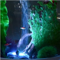 Mini RGB 10 Leds Submersible Aquarium Light Battery Operated IP68 Waterproof Underwater Lights for Swimming Pool Piscina Pond