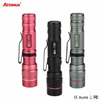 CREE Q5 LED Flashlight 800 Lumen IP65 Waterproof 3 Modes Zoomable Focus LED Diode Torch Portable Tactical Emergency Lighting