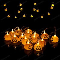 AC 110V/220V 2.5m  Pumpkin LED String Light For Pumpkin Lights For Halloween Christmas Holiday wedding Decoration Lanterns