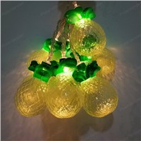 Yellow Fruit Pineapple Shape Fairy Lights Battery Operated LED string light Wedding Xmas Party Indoor Decoration