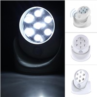 360 degree rotating sense light 7 leds Motion Sensing Closet Cabinet LED Night lamp/Stairs Light/Step Light Bar