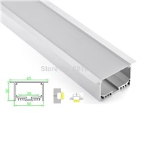 10 Sets/Lot T type Anodized LED aluminum profile Extruded Aluminium led profile LED aluminum Channel profile for wall or ceiling