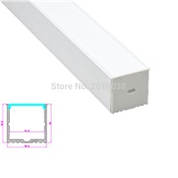 10 Sets/Lot U Style Anodized LED aluminum profile AL6063 Aluminium led profile LED Channel profile for ceiling and wall lights