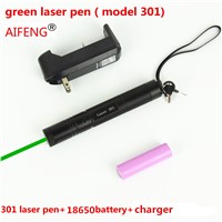 AIFENG pen pointer beam powerful  battery 3 in 1 green burn Eu us UK charger 100MW tactical green dot laser flashlight combo