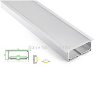 10 Sets/Lot T type Anodized LED aluminum profile Extruded Aluminium led profile LED aluminum Channel profile for ceiling or wall