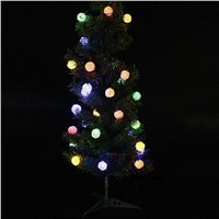30LED Solar Powered Starry Fairy Outdoor String Lights Ambiance Lighting for Landscape Patio Garden Christmas Party CLH