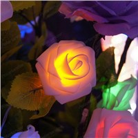 The new 20  Rose Flower led string Lights Battery Operated Christmas Wedding Birthday Party Decoration Lighting