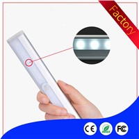 USB Rechargeable 10 LEDs Infrared IR Motion Sensor LED Wall Lights White/Warm White Night Light Battery Lamp Wardrobe Light