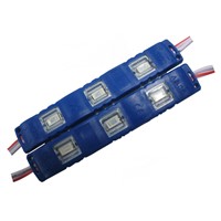 DC12V 0.72W/pc SMD5730 LED Module Lights 3Led/pc 50-60LM 140degree IP65 PVC 76*12mm Red Blue Green White Yellow Single Color