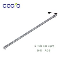 5pcs/lot 50cm 36led 5050 waterproof RGB LED Bar Light Tube Lamp Bulb 12V