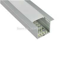10 X 2M Sets/Lot T type Anodized LED aluminum profile Extruded Aluminium led profile LED aluminum Channel for ceiling and wall