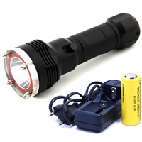 5000 Lumen XML-L2 LED Diving Flashlight LED Diving Torch Lantern Waterproof 100m Diver Flash Light Lamp USE 26650 Attack-head