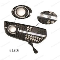 Daylight For A/udi Q5 2009 2010 2012 led DRL Daytime Running Lights Fog Lamp cover car styling