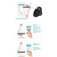 AC E27 Smart LED Bulb Lamp Night Light bulbs Wireless Bluetooth Music 2 in 1 Lighting Remote Control RGB Color Changing Dimmable