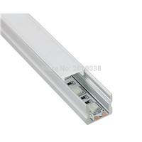 10 Sets/Lot Square AL6063 Aluminium led profile Led extrusion profile Led aluminum profile for led strips recessed wall lights