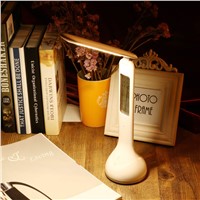 3in1 Foldable Dimmable Led Desk Lamp Table Lamp Touch Sensitive Desk Lamp with Temperature Alarm Clock And Living Color Changing