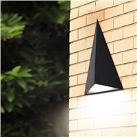 Creative Durable Bright 3D Triangle Aluminum Led 9w Outdoor Wall Lamp For Garden Entrance Park Balcony Porch Light 80-265v 1181