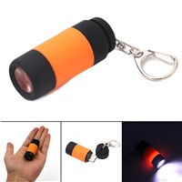 6 Colors Portable Rechargeable USB Mini LED Torch Lamp Light Flashlight Key Chain Ring Mini Flashlight Lanterna Built in Battery