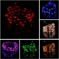 High Quality 10M Super Long 100 LEDs Copper Wire Lights 8 Modes Indoor Outdoor Home Decorative Wedding Party String Light