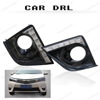 Car Styling LED DRL for Toyota Corolla Altis 2014-2015  LED Daytime Running Light Fog Lamp Automotive Accessories