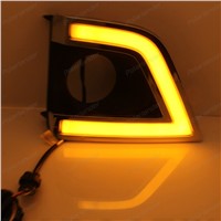 Car Styling Accessories DRL For T/oyota C/orolla Altis 2014 2015 Fog Lamp led Signal Daytime Running Light