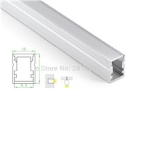 10 X 1M Sets/Lot U type Anodized aluminium extrusion for led strip and Extruded Aluminium channel profil for recessed wall light