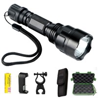 Powerful LED Hunting Tactical Flashlight Torch cree Q5 5-mode torch light lantern Waterproof gladiator flashlight For 1 x 18650
