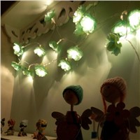 6M 40 leds portable AA battery led light floral string/Wedding party, holiday festival supplies/ floral light home decoration