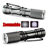 2016 Mini LED Flashlight ZOOM 7W CREE Q5 2000LM Waterproof Lanterna LED Zoomable Torch AA 14500 battery For Hunting