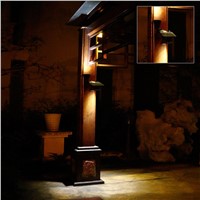 Lumiparty Solar Lights Outdoor Waterproof Double Spotlights Wireless Solar Power Rotatable Security Wall Lamps for Garden