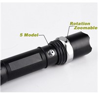 5000 Lumens Tactical Flashlight LED CREE Flash Light High Power Torch Zoomable Flashlight For 18650 Battery