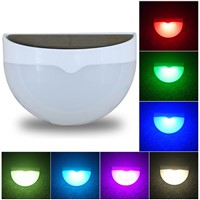 Outdoor LED Solar Lamp Color Changing LED Garden fence lights Outdoor LED Wall Light for Porch, Patio, Yard, Garden, Walkways