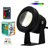 10W LED Underwater Light DC12V IP68 Waterproof RGBW Swimming Pool Light Submersible LED for Fish Tank Piscina Fountain Pool