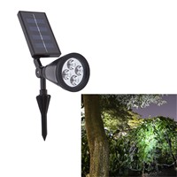High Power Solar Lawn Lamps 4LED Waterproof Outdoor Lawn Energy Saving Light for Pathways Driveways Gardens