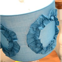 Modern Personality Fashion K9 Crystal Blue Fabric Led E27 Table Lamp For Bedroom Children&amp;amp;#39;s Room Gift H 55cm 80-265v 2051