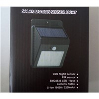 IPHD Solar Power 8 LED Motion Sensor Light IP65 Outdoor Lighting Ultra Bright LED Solar Lamp Wall Lamps for Garden, Fence, Patio