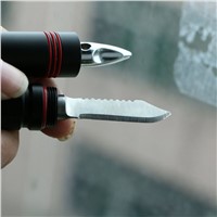 Tactical Outdoor Self Defence Tactical Pen Multi-Tool Tungsten Steel Glass Breaker Knife Blade LED light defense tool pen light