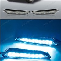 1 PAIR LED Daytime Running Light With Turning Signal Lights DRL Waterproof  ABS For B/uick E/nclave  2013-2015