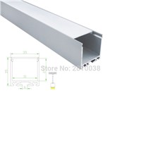 10 X 1M Sets/Lot Extruded U style LED strip channel with diffuser and Anodized Aluminium extrusion led for ceiling pendant light