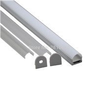 10 X 1M Sets/Lot U type Anodized Silver Aluminum led strip AL6063 Aluminium profiles for led lighting for suspension lamps