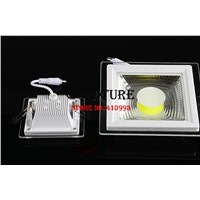 Embedded ceiling light 5W 10W 15W glass down light warm white cold white cob panel light