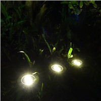 Multi-Color IP65 Waterproof Solar LED Underground Light with 2/3/4 LED Landscape Lighting Solar Lamp Garden Decoration, 5pcs/Lot