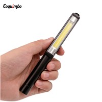 Portable Mini COB Led Flashlight With Magnet LED Multifunction Pen Light Inspection Work Lamp Pocket Torch  Lantern Light