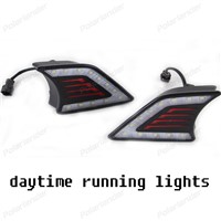 2 pcs Car accessory daytime running lights for toyota VIGO 2012-2015 6000k 12v led Fog lamp cover