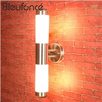 Outdoor Waterproof LED Wall Lamp Double head E27 LED Garden Lighting stainless steel Wall Sconce Waterproof Outdoor Wall Light